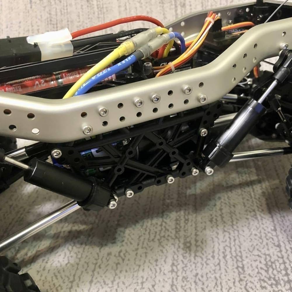 Amazon.co.jp: タミヤCR-01シャーシ用ステンレス製キャップ